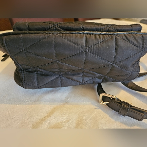 Kate Spade New York Black Quilted Nylon Backpack Gold Hardware - Picture 7 of 10